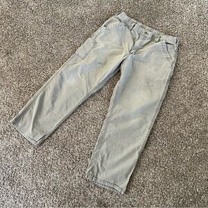 Carhartt Men’s Utility Work Pants Loose Fit Canvas Size 38x32 Distressed